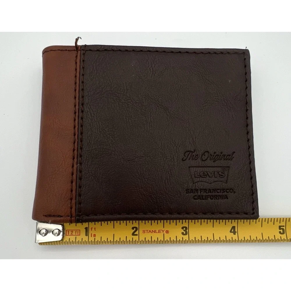 Levi's Wallet Brown Tan Two Tone Men's Bifold with RFID Blocking 31LP220115